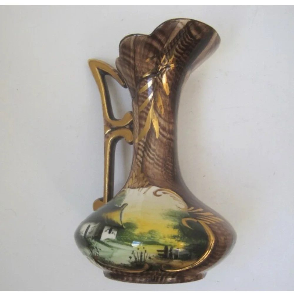 Extraordinary Vase Made in Belgium by Henry Bequet #314 Quaregnon 7